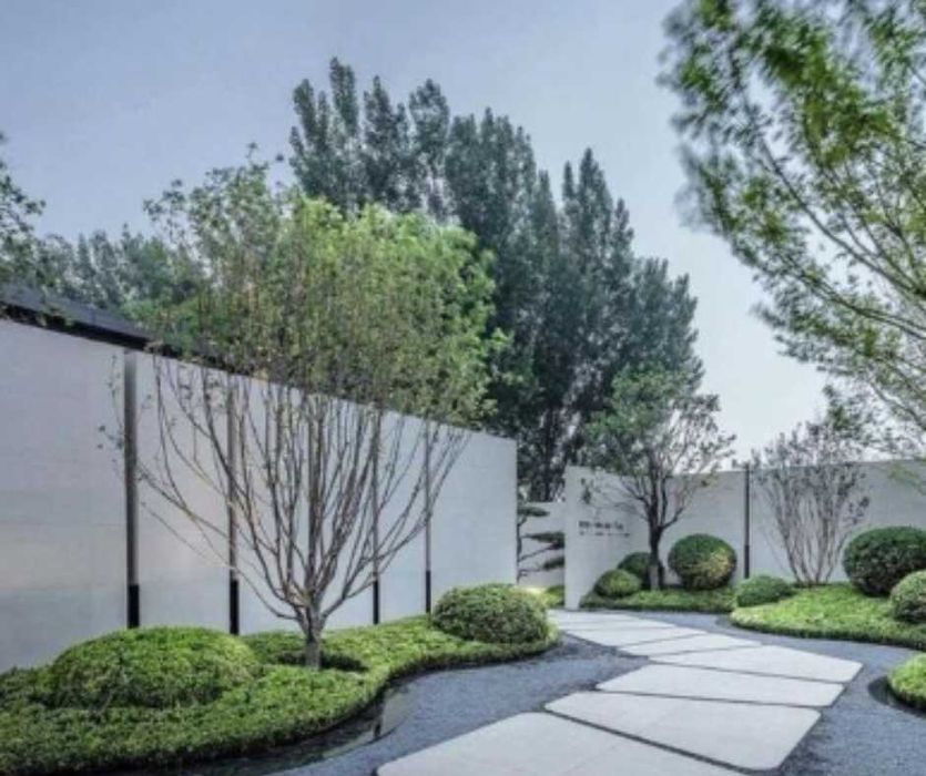 Mur ogrodzeniowy typu L, mur z betonu architektonicznego