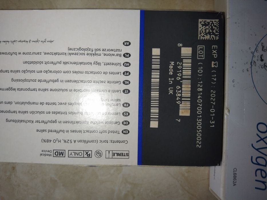 Soczewki kontaktowe iWear oxygen