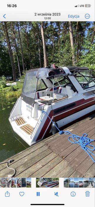 Jacht łódz motorowa century mirada nie bayliner + przyczepa