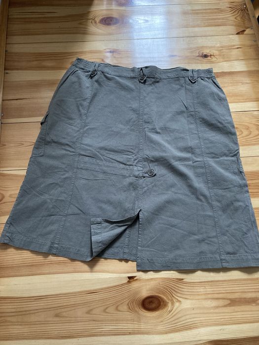 Spódnica khaki bawełna r 2 XL  48/50