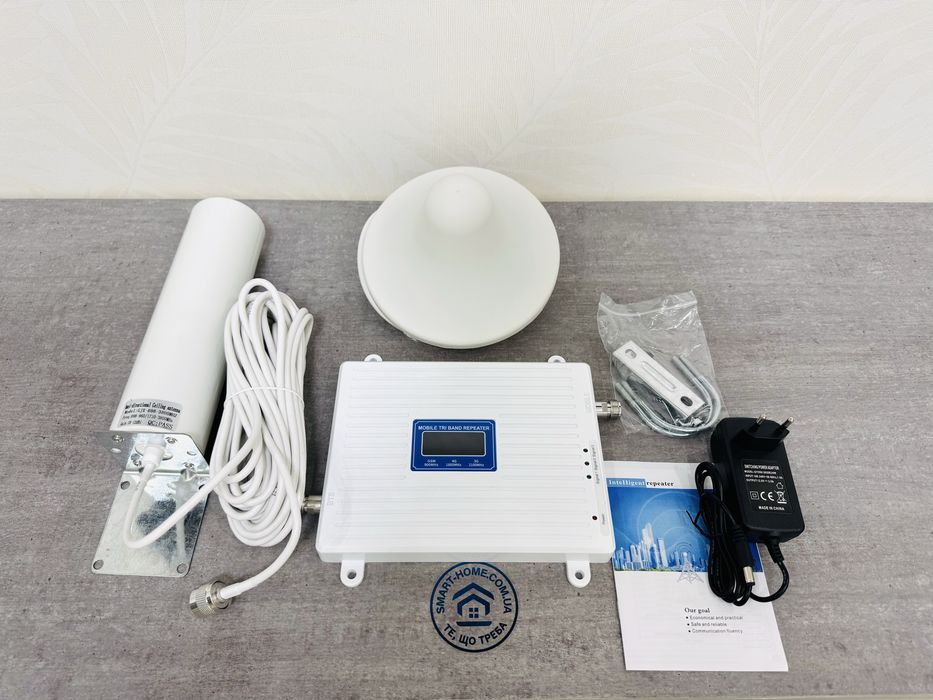 ХІТ‼️12В Комплект‼️Репитер GSM 2G 3G 4G LTE усилитель сигнала связи в квартиру дом офис производство звязку репітер підсилювач стільникового сигналу