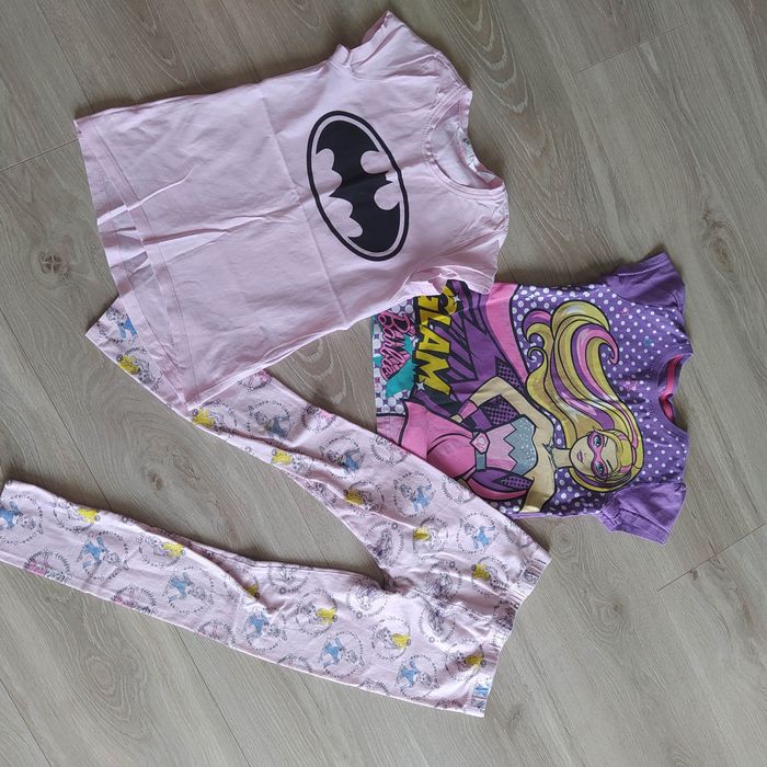 Zestaw ubrań dziewczęcych lato rozmiar 116/122 11sztuk + gratisy.