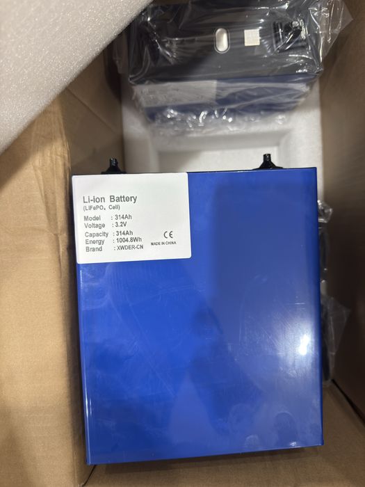 Літій- залізо-фосфатна акумуляторна батарея LiFePO4 3.2V 314Ah, 1004Wh