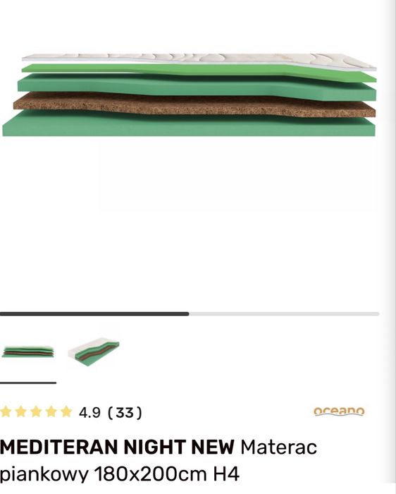MATERAC 180*200 nowy