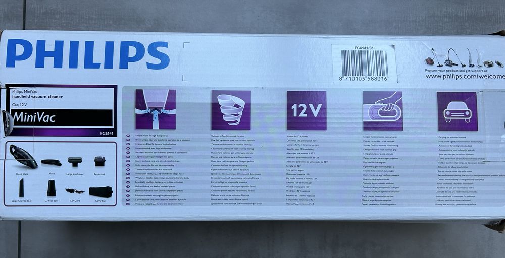 Odkurzacz samochodowy Philips MiniVac 12V stan bdb