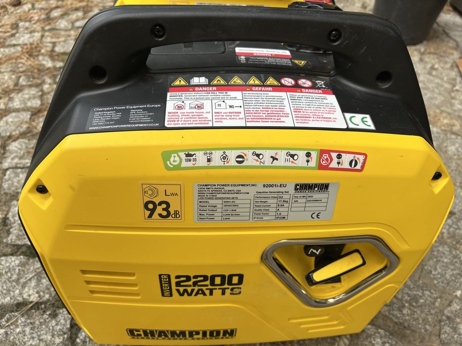 Agregat prądotwórczy jednofazowy inwerterowy Champion Mighty Atom 2200