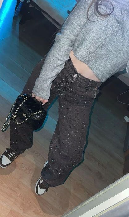 джинси з камінцями діамант