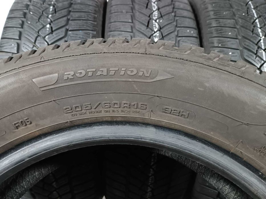 4 шт. 205/60 R16 Fulda Kristall Control HP2 зимові шини б/у, протектор 7 мм