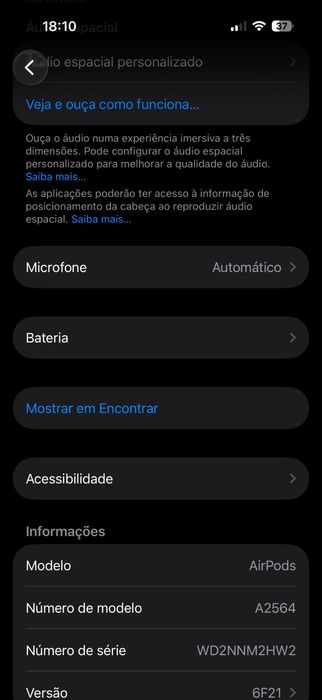 Apple airpods  originais, o fone esquerdo não carrega