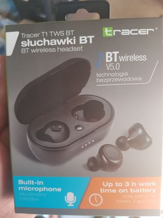 Słuchawki bezprzewodowe tracer nowe