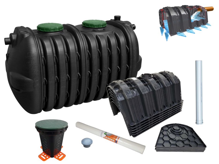 Przydomowa oczyszczalnia ścieków jednokomorowa 3000l tunelowa