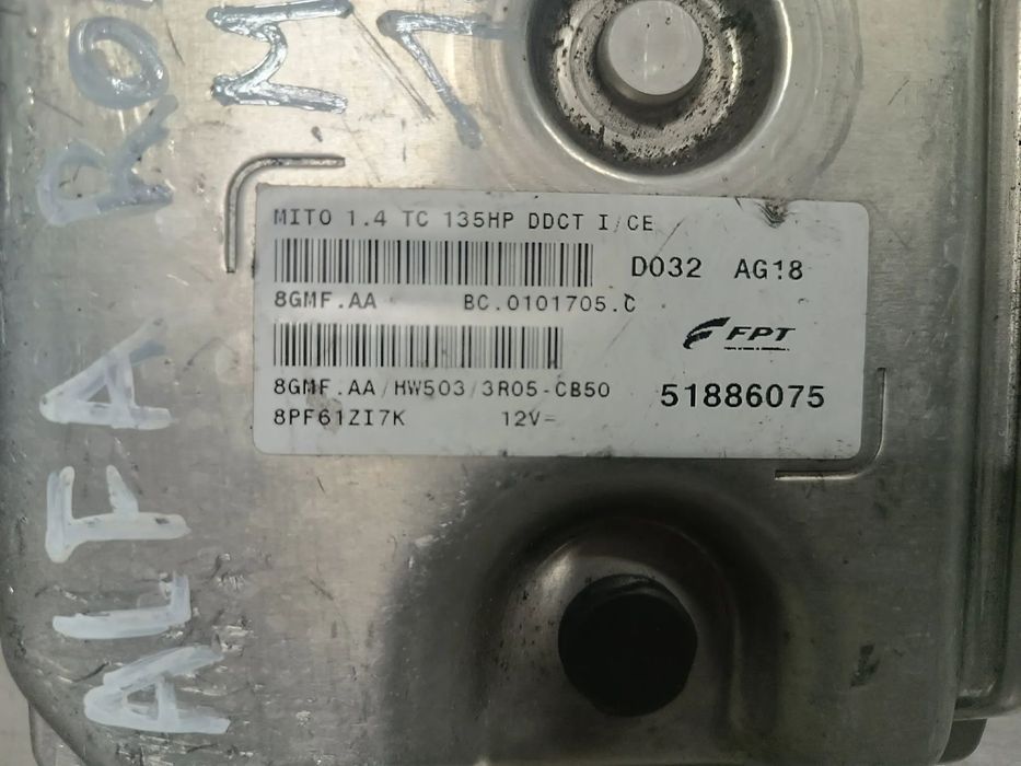 UNIDADE / CENTRALINA DO MOTOR / ECU ALFA ROMEO MITO 1.4TC 135CV