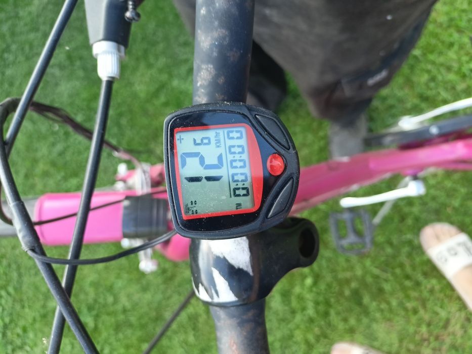 Rower miejski różowy