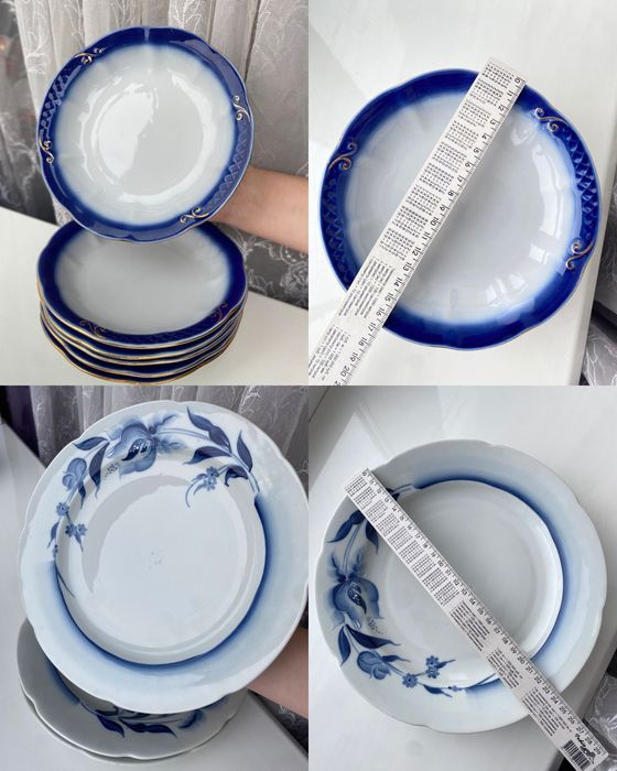 Великий вибір порцелянових тарілок