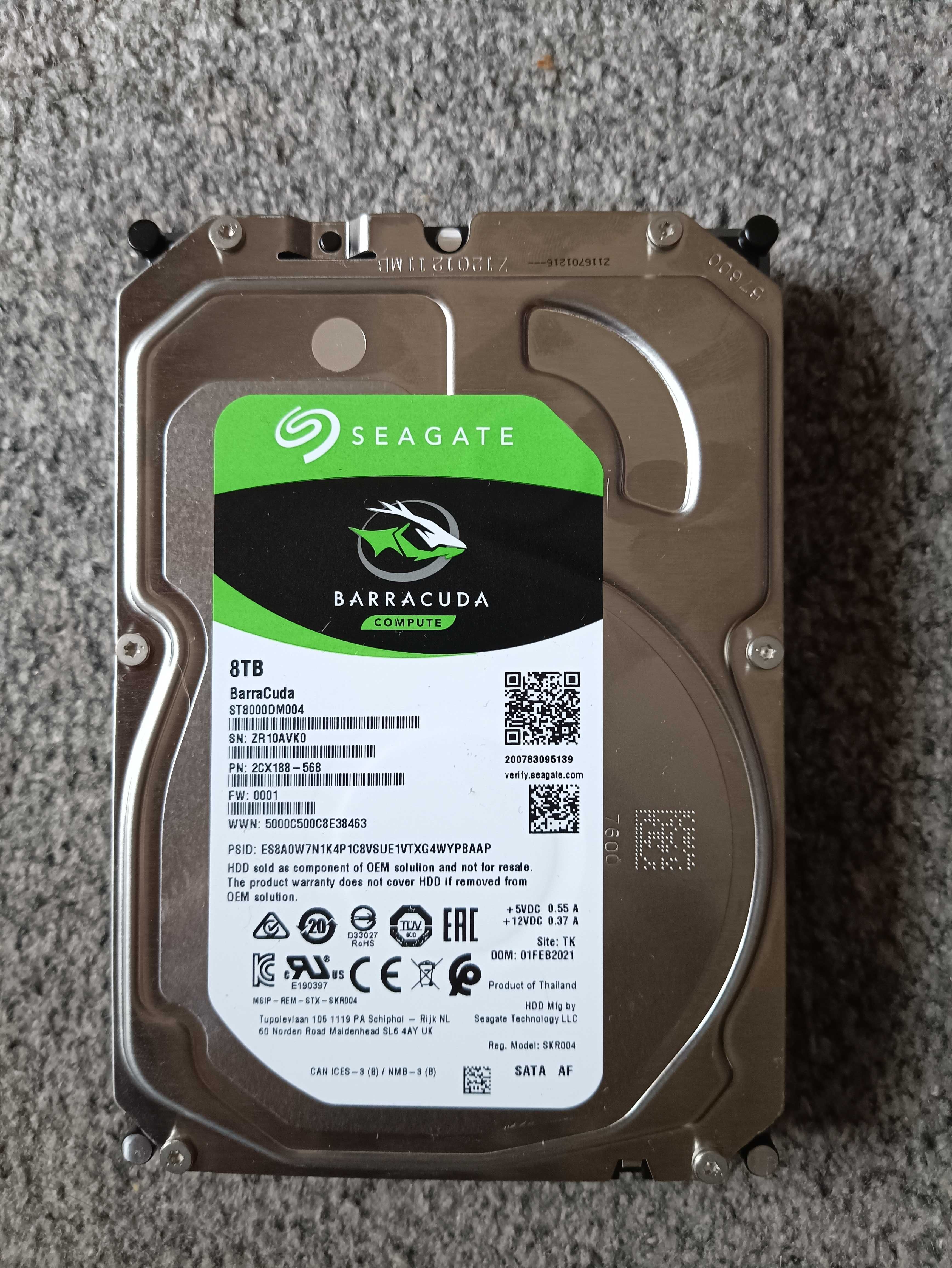 Жесткий диск 8 TB ST8000DM004: 4 000 грн. - Комплектующие и аксессуары ...