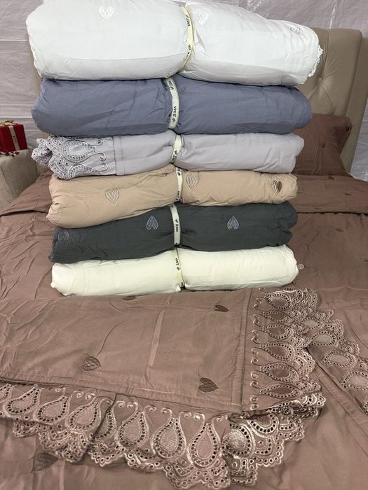 Котонові літні-в сезоні комплекти білизни, Літнею ковдрою [з рюшками]!