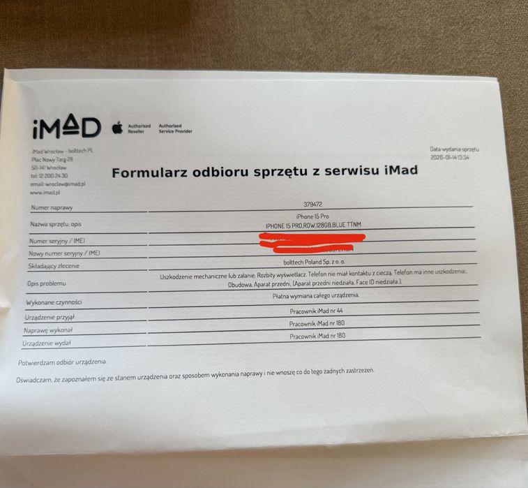 Iphone 15 pro 128gb blue titanium