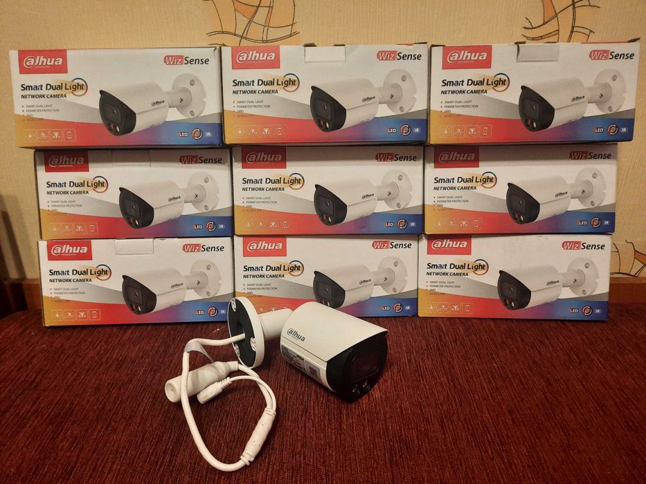 Zestaw 9x Kamera IP Dahua IPC-HFW2849S-S-IL-0280B 8MP 4K WizSense | Stan BDB