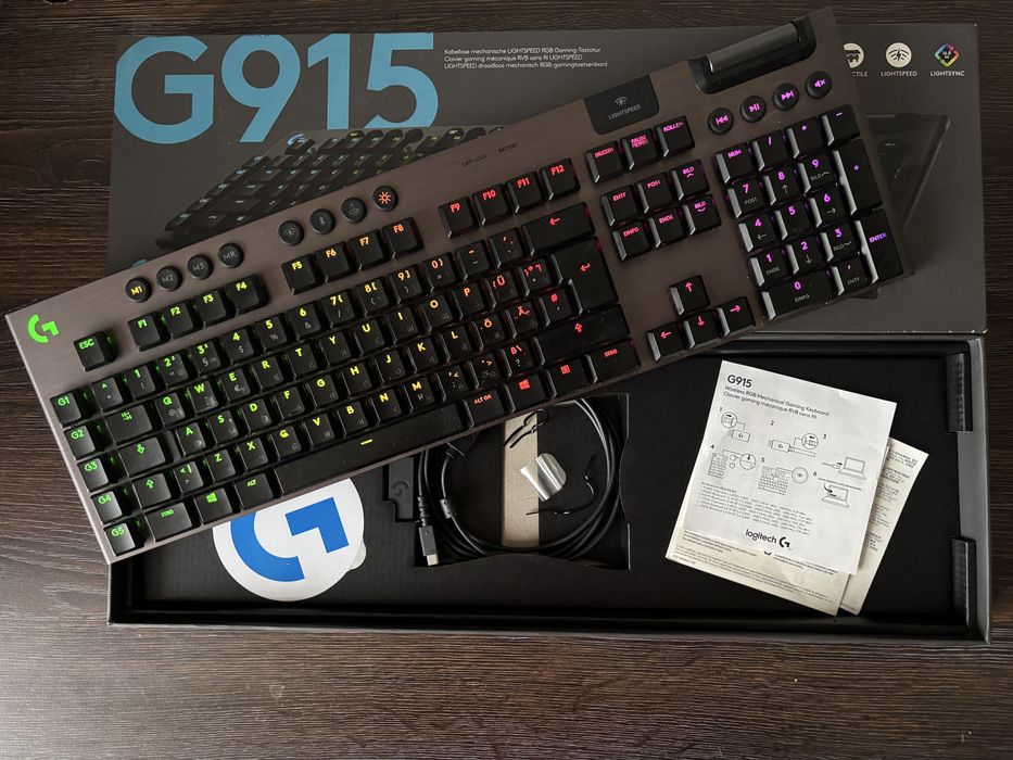 Клавіатура Logitech G915 Tactile Lightspeed RGB