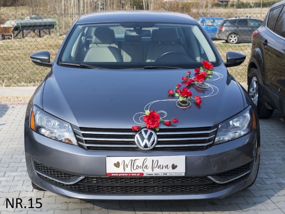 Dekoracja samochodu ozdoba na auto do ślubu DOWOLNA KOLORYSTYKA 015