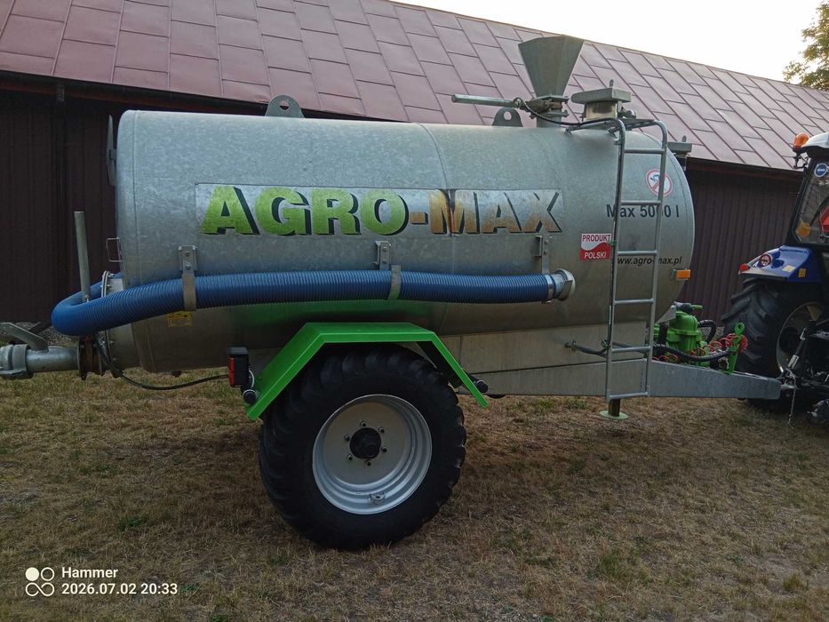 Beczkowoz agro Max 5000 l jak nowy używany do wody kilka razy meprozet pomot joskin