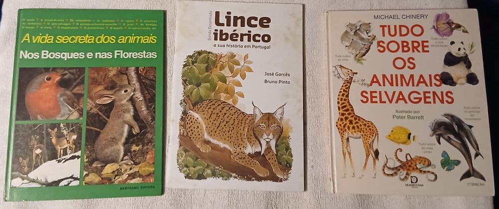 Lote Livros Vida Animal valor cada ver todas fotos