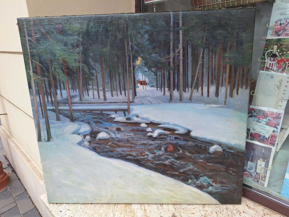 Pejzaż tatrzański-obraz olejny-Józef Wrzesiński