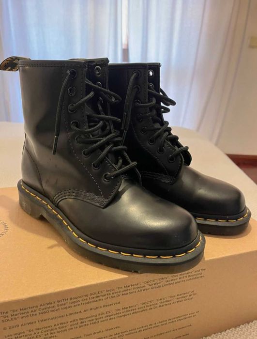 Botas Dr Martens 1460 black smooth leather