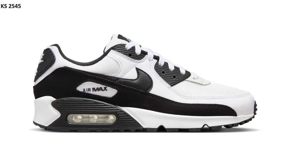 Чоловічі кросівки Nike Air Max 90 "White/Black" Розміри 40-45