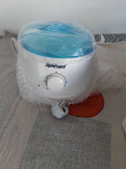 Panela de aquecimento de cera com oferta de 1kg de cera em discos