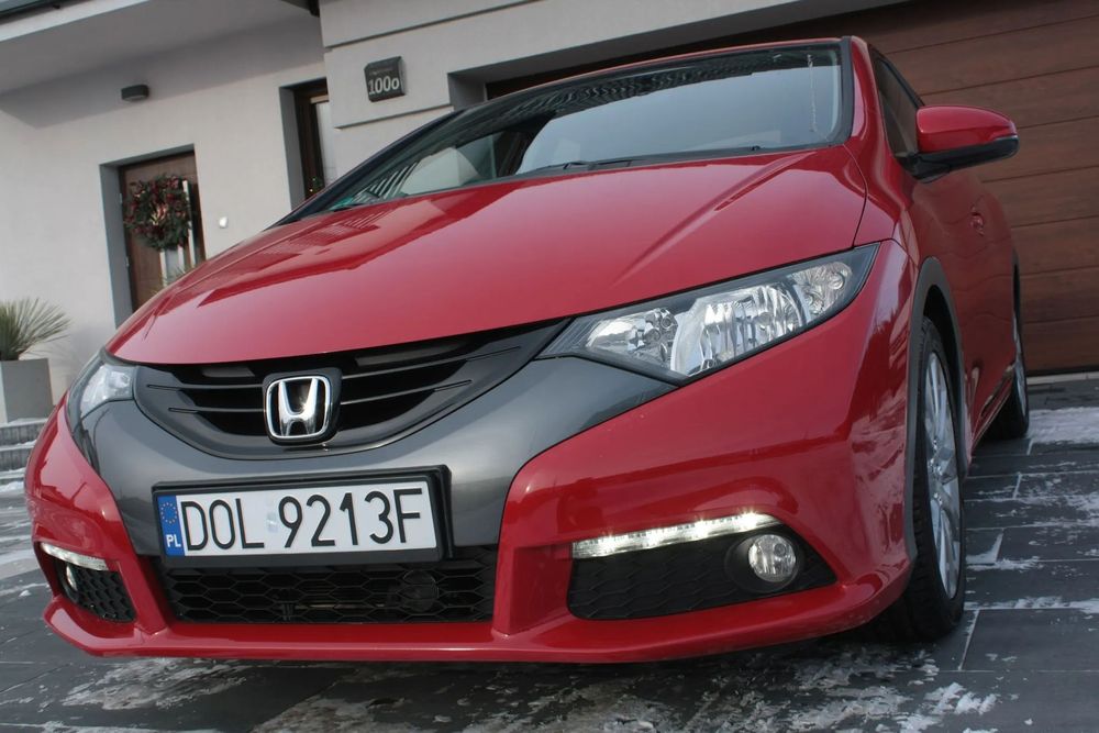 Honda Civic Klimatronic Kamera Grz.Fot Ledy Tempoma 2xALU KPL Serwis ASO RaportDNA