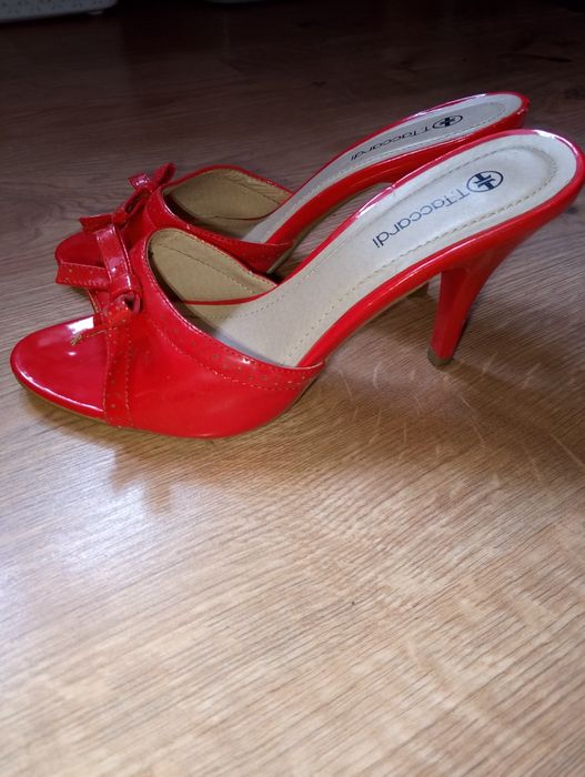 Klapki szpilki czółenka eleganckie 38(24cm)