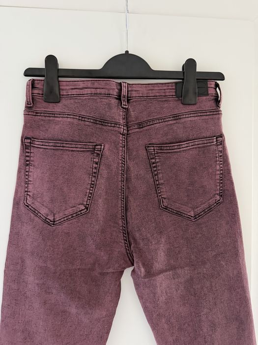 Jeansy super skinny, wysoki stan 38