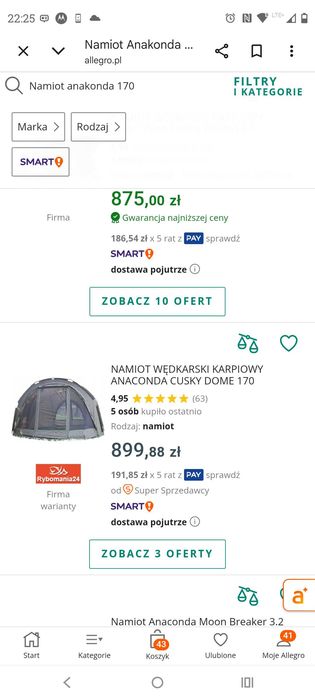 Namiot karpiowy Anaconda