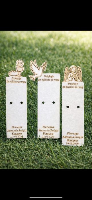 Pamiątka komunijna na merci 3 wzory cena za sztuke