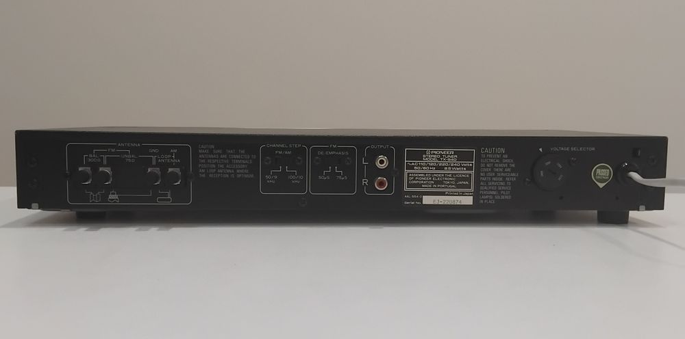 PIONEER Tuner Sintonizador Rádio TX-940