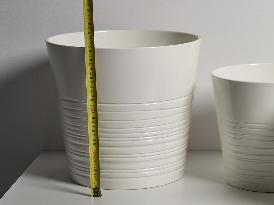 Conjunto de 4 vasos cerâmicos 29cm diâmetro