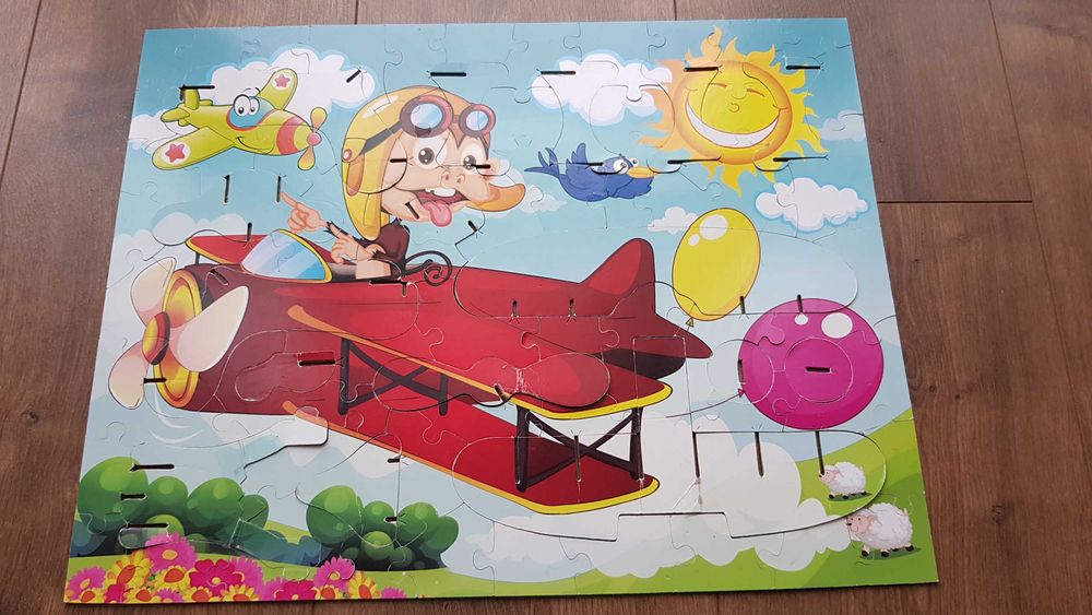 Пазл 3D Pazzle Plane Miniso (71 частиц) 2D/3D пазл самолет. В коробке!