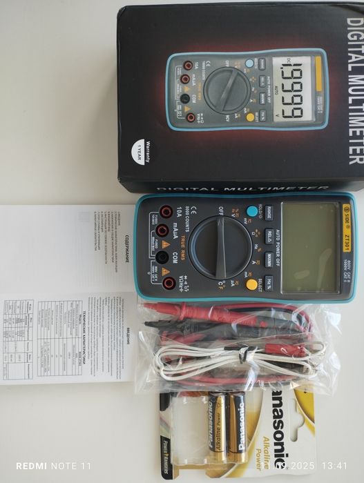 Zoyi ZT-301 мультиметр True Rms 8000отс.