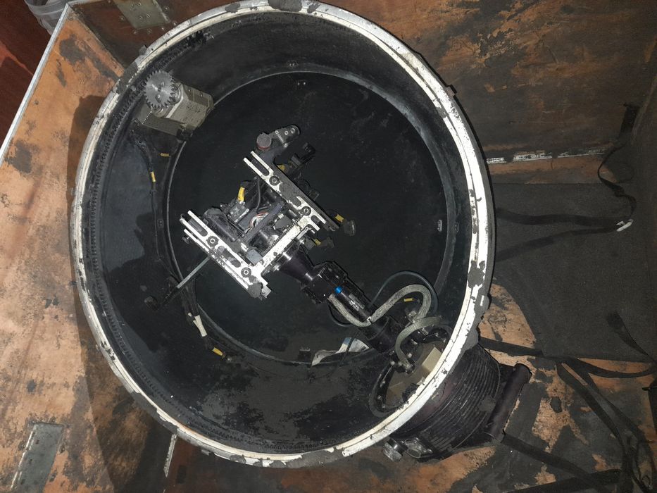 Esfera para câmera usada no helicóptero