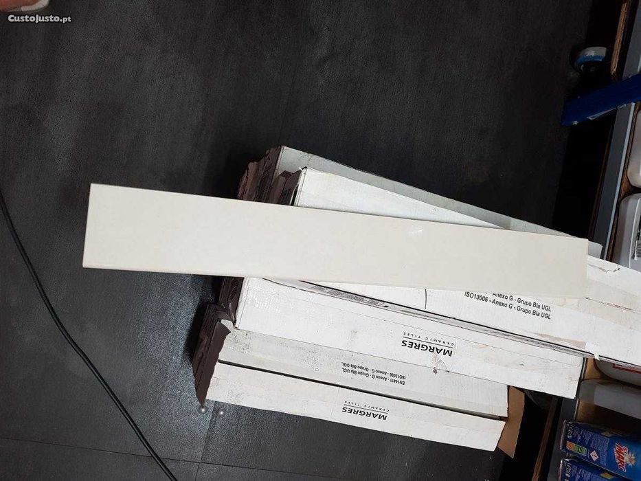 Rodapé cerâmic TILES MARGRES 8x60cm Bege