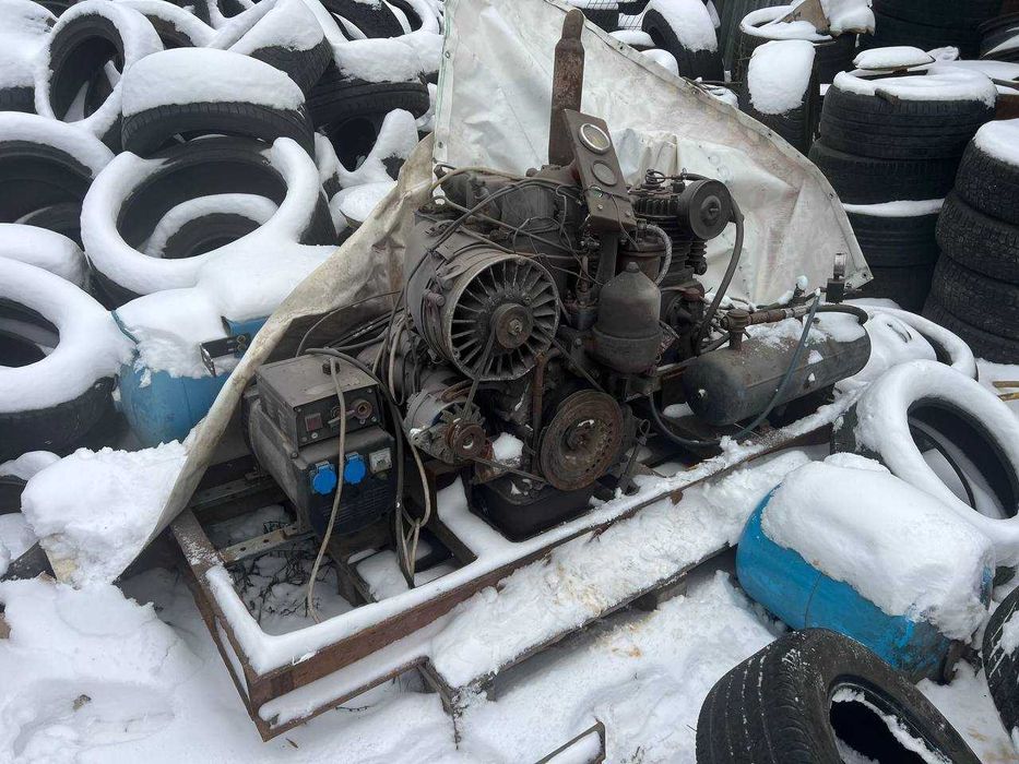 саморобний генератор 2в1 -6 кв -( копресор  520л/хв)