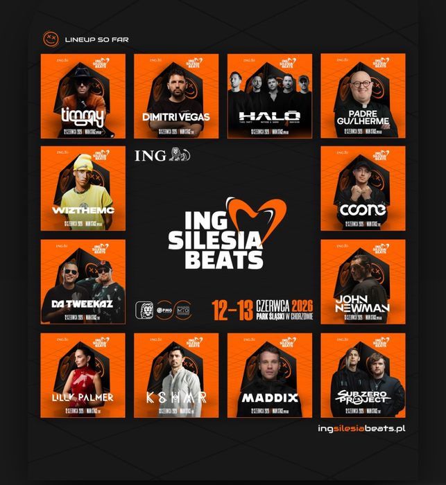 Bilet karnet dwudniowy festiwal ING SILESIA BEATS