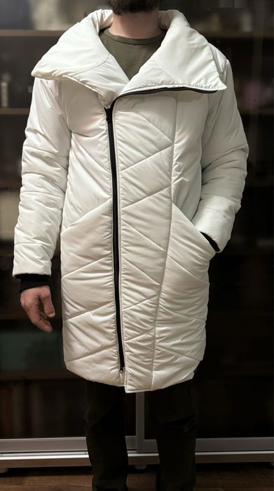 Пуховик з високим коміром РН-04, Білий (MFS to re)