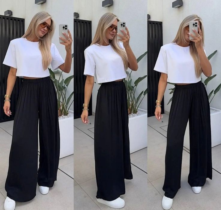 Женские брюки широкие