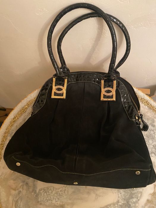 Большая вместительная замшевая сумка Gilda Tonelli в идеале оригинал