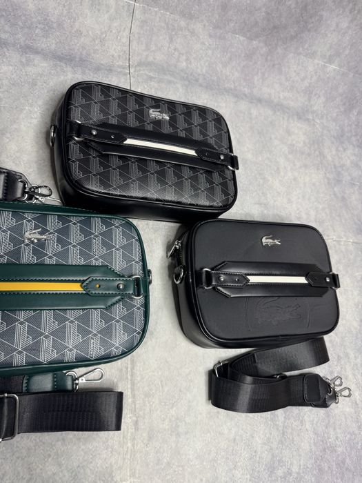 Сумка Lacoste , месеннджер Lacoste , Лакоста , Green , Black , White