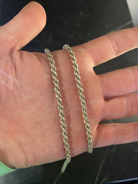Łańcuch typu rope srebrny 925 sfebro łancuszek sterling silver