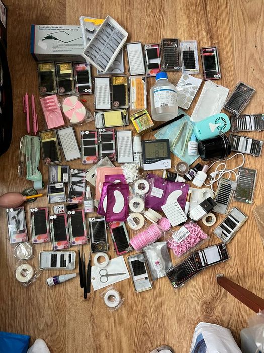 Zestaw do robienia rzęs, bardzo duży