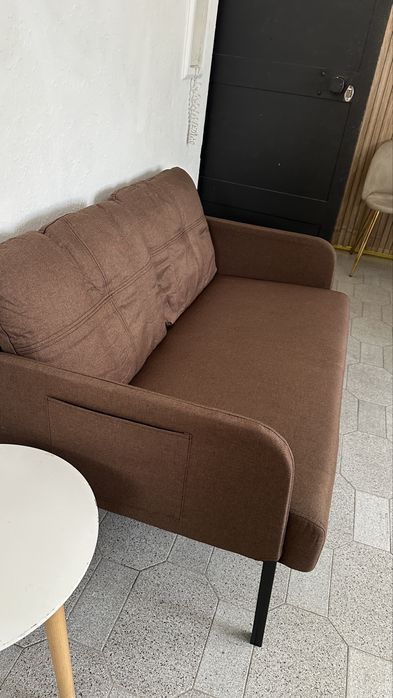 Sofa marrom 2 lugares